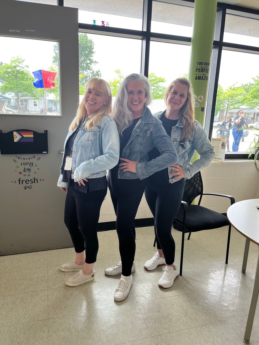 This week is Spirit Week at <a href="/QueenMaryHwdsb/">Queen Mary School HWDSB</a> ! Today was twin day! Tomorrow is dress as a teacher day or wear red and black for the student vs. teacher basketball game. Wednesday is sunglasses and sandal day and Thursday is anything but a backpack day!