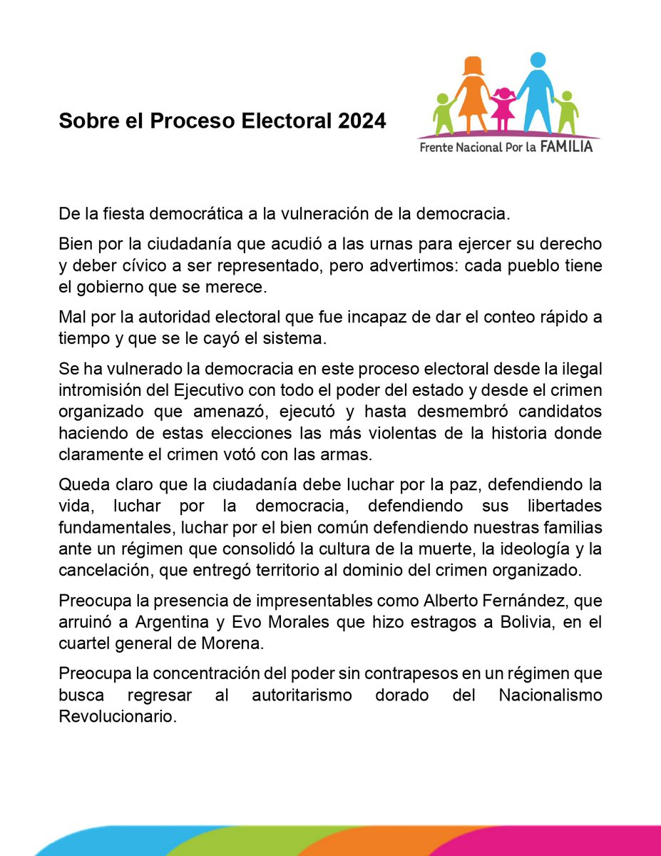 Frente Nacional por la Familia tweet media