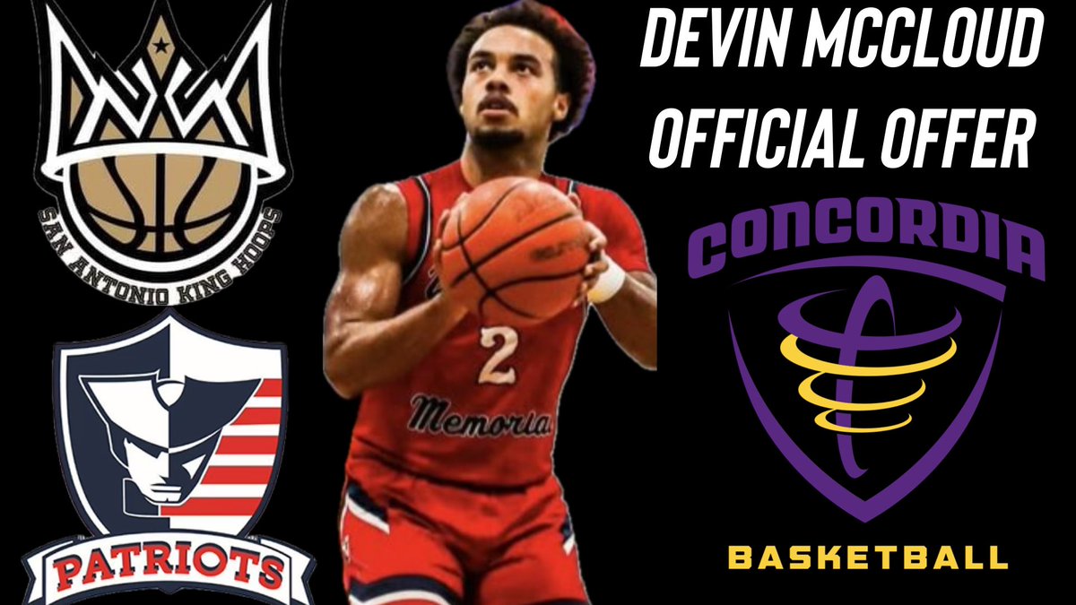 Big Congrats to <a href="/2024Devin/">Devin McCloud</a> on receiving an offer to continue his education while playing the game at the next level. 
God is Good🙏🏼🙏🏼
<a href="/SaKingHoops/">San Antonio King Hoops</a> <a href="/CoachW40/">Coach Willie</a> <a href="/imjustdriven/">Coach Shawn</a>
<a href="/HitchinJay/">Jay Hitchin</a> <a href="/HoopsVmhs/">SA VMHS Patriots Basketball</a>