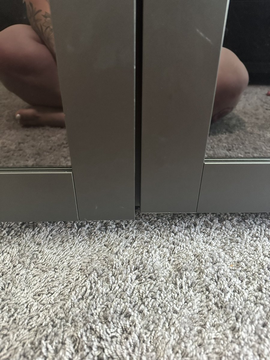 Wackerrrr's tweet photo. @IKEAUSA I’ve tried fixing this for like an hour now and cannot get them both to line up. Super annoying when I’m following the pre-drilled holes 😭😬 https://t.co/vXlLErTqoS