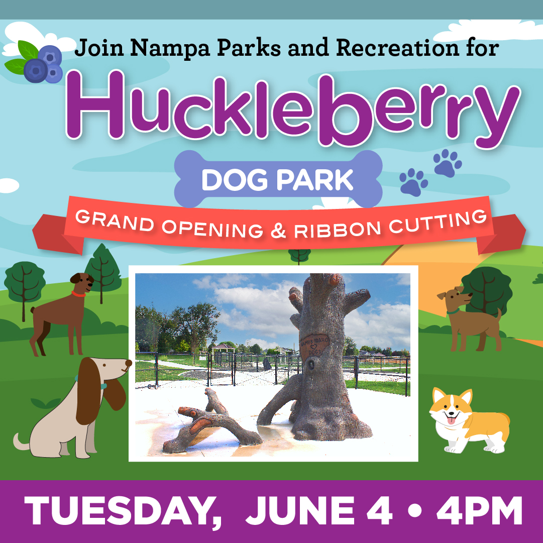 NampaPIO's tweet photo. Tomorrow, we're opening Nampa's second dog park, Huckleberry Dog Park! We hope to see you there! Remember, the first 100 dogs will receive a FREE GIFT. We kindly ask that you keep your dog on a leash until the ribbon is cut.
https://t.co/zn2znNwb35 https://t.co/Dw9GF1lLk5