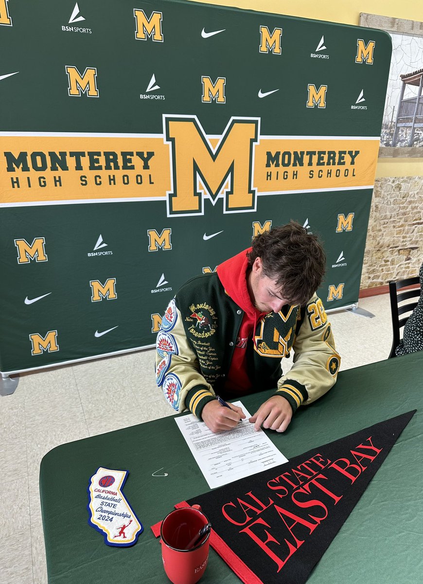 So proud of our guy <a href="/NateWedderburn/">Nate Wedderburn</a> for signing his offer letter to play Baseball at CSU East Bay <a href="/PiosBaseball/">EBPiosBaseball</a>.  Congrats Nate!