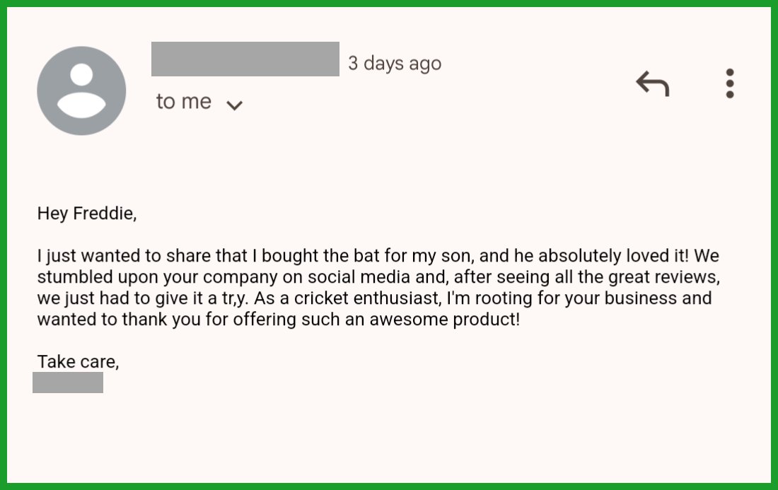 Feedback like this is why we do what we do.

We aren't perfect and we have a long way to go. 

But the journey so far has been incredible.