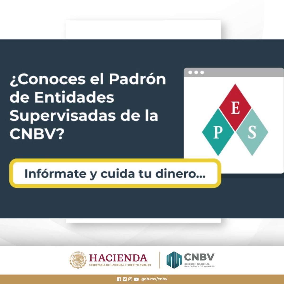 cnbvmx's tweet photo. ¿Conoces el Padrón de Entidades Supervisadas de la #CNBV?
🔍 Te invitamos a leer el siguiente #BlogCNBV: https://t.co/Eo9ZpLxkKH https://t.co/CqFwHyslwh