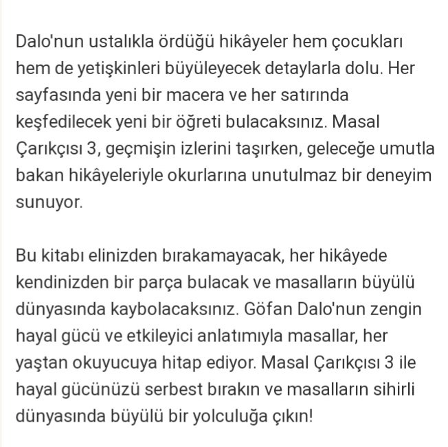 GOKHANDALOGLU's tweet photo. Masal Çarıkçısı 3
Çıktı 📖 https://t.co/eKwEGPjqHQ