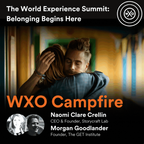 GETraining's tweet image. Feeling exhilarated to be presenting with Naomi Clare Crellin and Storycraft Lab at the beginning of this year's World Experience Summit in New York.