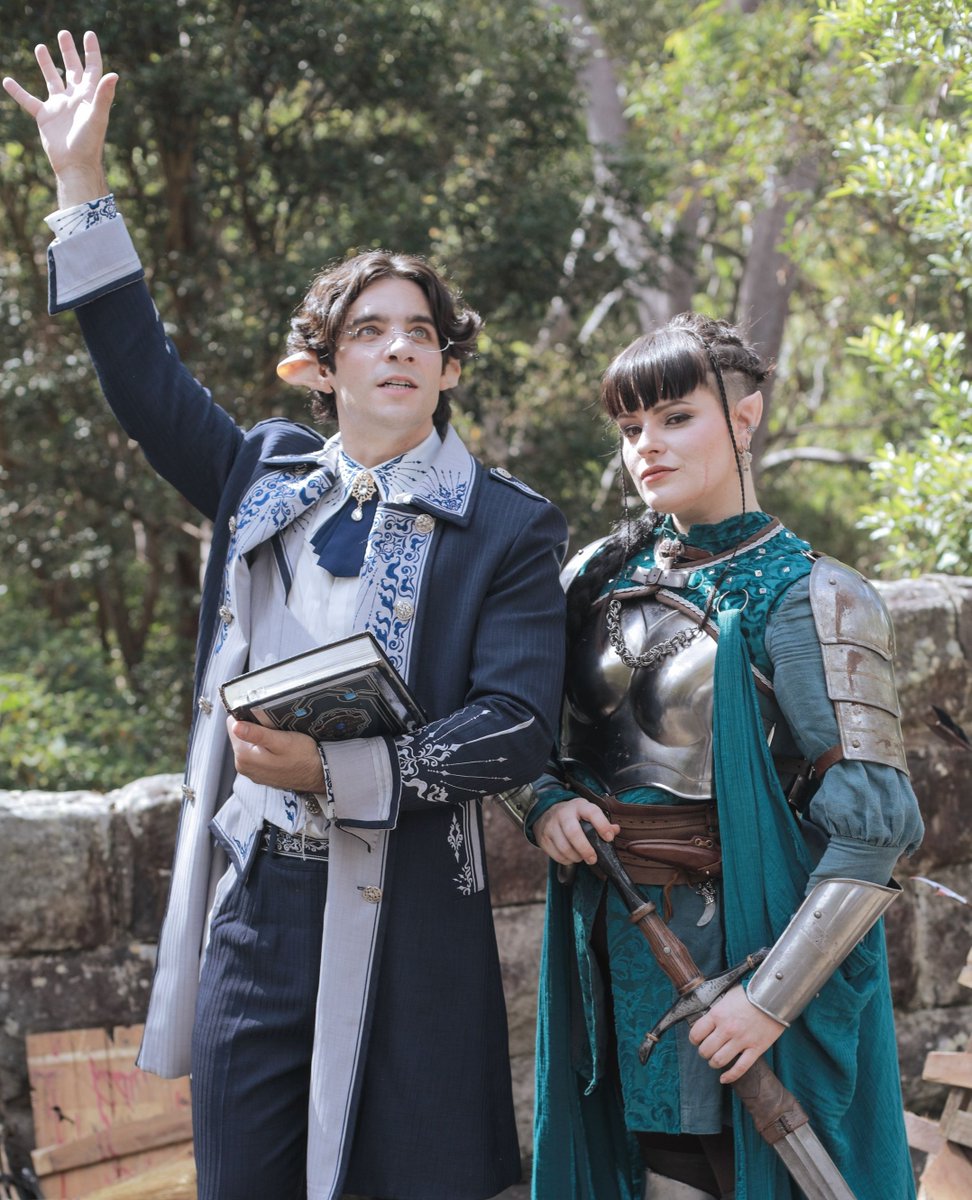 deerstalkerpics's tweet photo. Swords and Spells at the ready! ⚔️✨
@mandziypat is back as Illustrium!
Tune in tomorrow at 7pm AEST! Don't miss it!
🗡️ @EvaDevore
✨ @PatMandziy
📸 @crow_zoey
#1ForAll #1ForAllSeries #1ForAllDND #Watch1ForAll #DND #RPG #Cosplay #DNDCosplay #Elf #Bard #Wizard #Fighter https://t.co/4eaIG5iU6U
