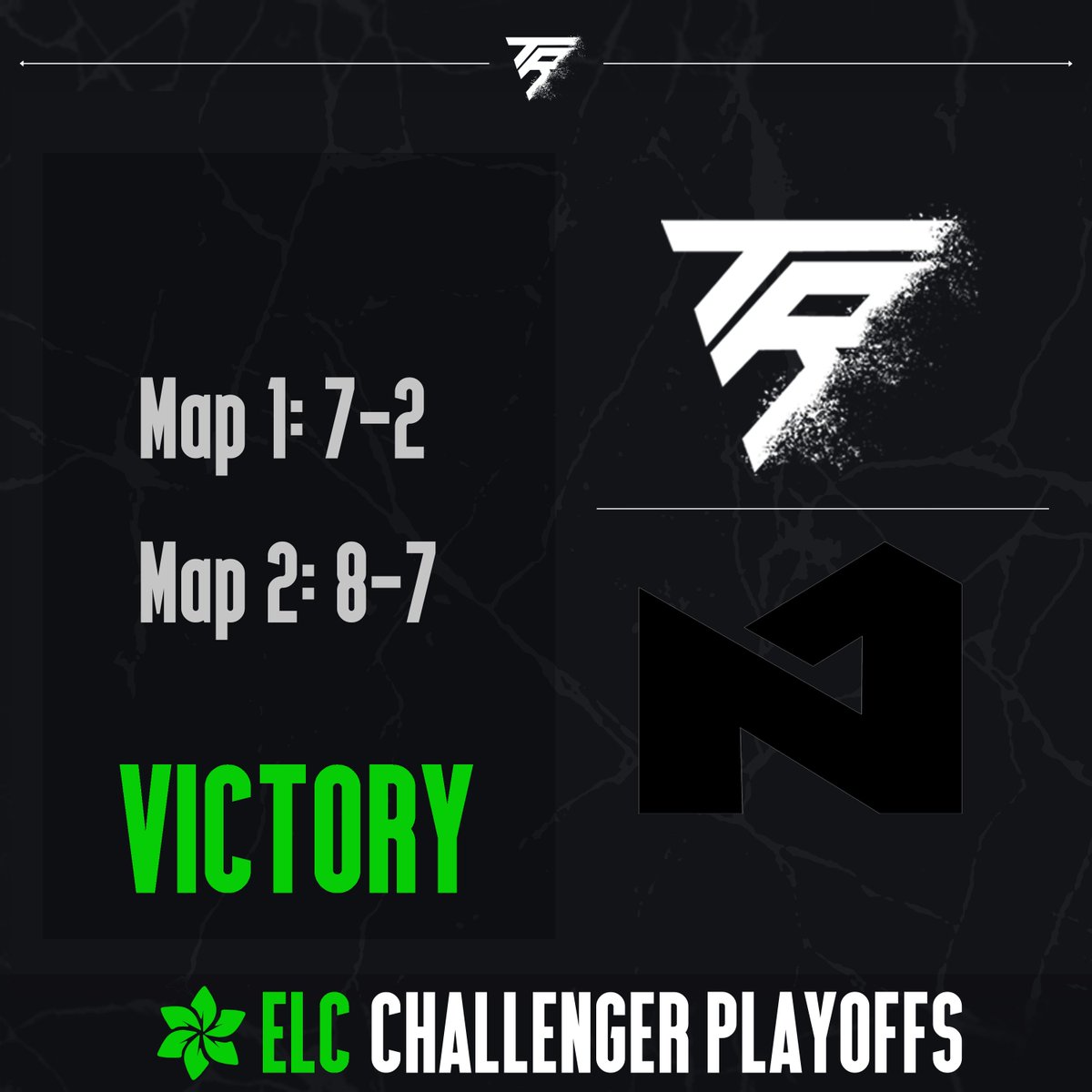 TeamRPTR's tweet photo. Job is not done yet!

We got to the Promotion Match in the @ELC_EsportsR6

GG´s to @NeedONE_ND1

#TeamRupture #TRWIN https://t.co/Hc7veZdx3H