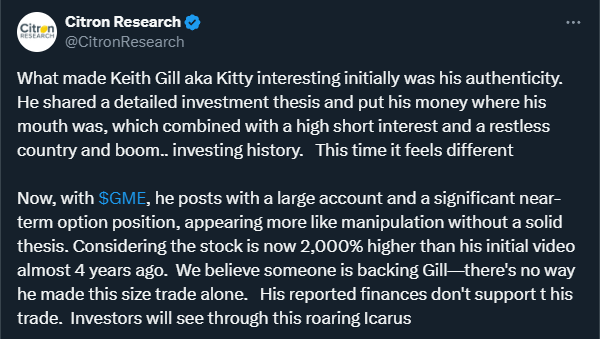 WallStreetBets tweet media