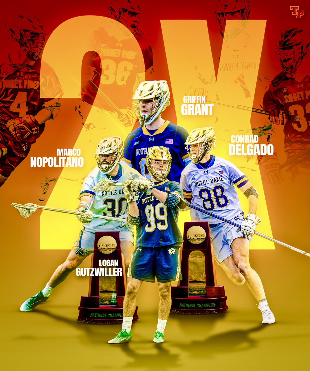 torreypineslax's tweet photo. Huge congratulations to our 4️⃣ Falcon alums who won their 2nd NCAA National Championship last wknd with @NDlacrosse - a truly remarkable accomplishment. We are so happy for them and their families #WeAreTP https://t.co/4ZdNqunpop