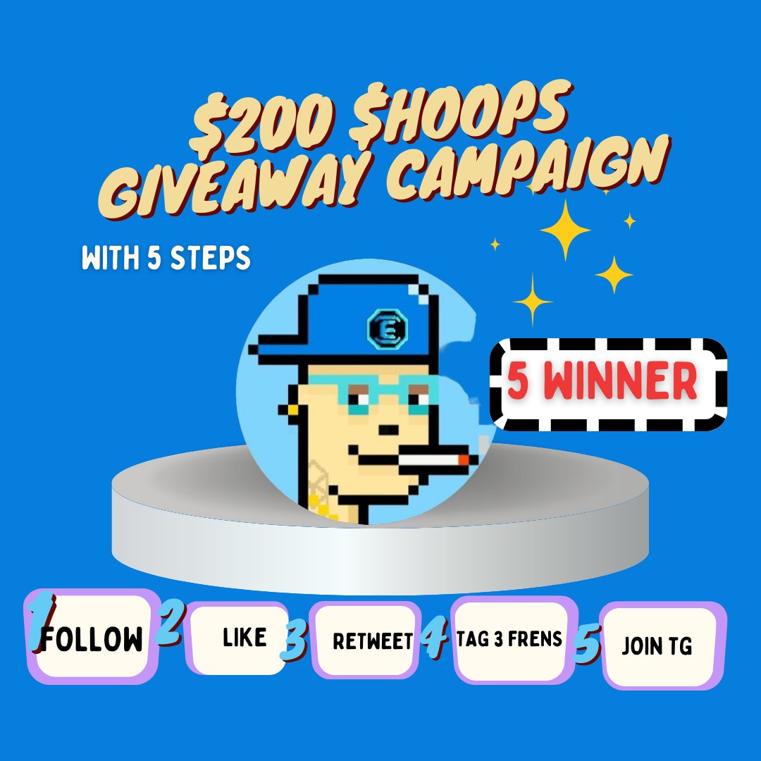To celebrate the $FTM Meme Season Competition, <a href="/HOOPS_is_Sonic/">$HOOPS 💥</a>  is giving away $200 in $HOOPS Tokens.

🔹How to qualify:

1. Follow <a href="/HOOPS_is_Sonic/">$HOOPS 💥</a> 

2. LIKE &amp; Retweet.

3. Tag 3 friends.

4. Join TG - t.me/HOOPS_Sonic.

⌛️Duration: 72 hours.