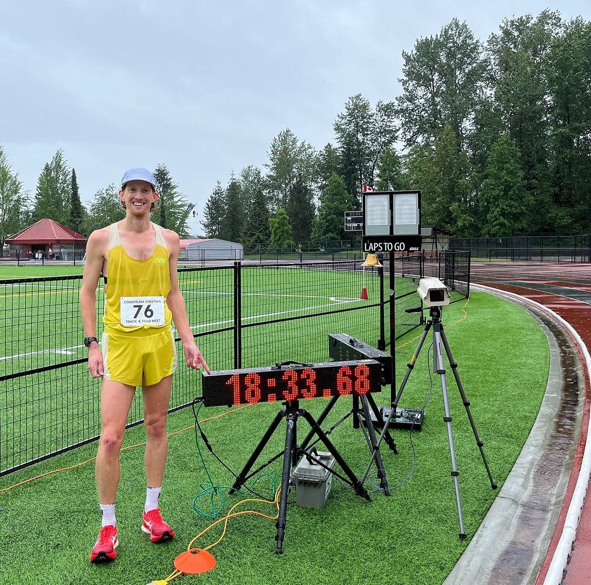 AthleticsCanada's tweet photo. @EvanDunfee with a 🇨🇦 5000m RW record performance this weekend in the at the 2024 Jesse Bent Invitational!

Dunfee continues to improve, finishing the 5000m RW in 18:33.68 and competing 3000m in 11.07! Pending ratification this would mean he set two new 🇨🇦 records this weekend 🤯 https://t.co/WnpeFVDNe4