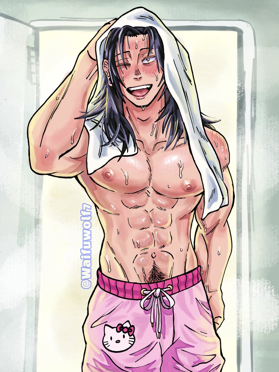 Waifuwolf7's tweet photo. Getting out of the shower
#sugurugeto #jjk https://t.co/F3RCvhR8gI