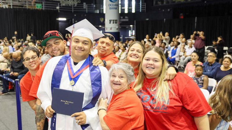 MDCPSNorth's tweet photo. The @HialeahSenior Thoroughbreds have crossed the finish line! Congratulations to the graduating Class of 2024. Great things lie ahead and we are excited to see what the future holds for you! @MDCPS @SuptDotres #YourBestChoiceMDCPS https://t.co/8FF8Ag6Okk