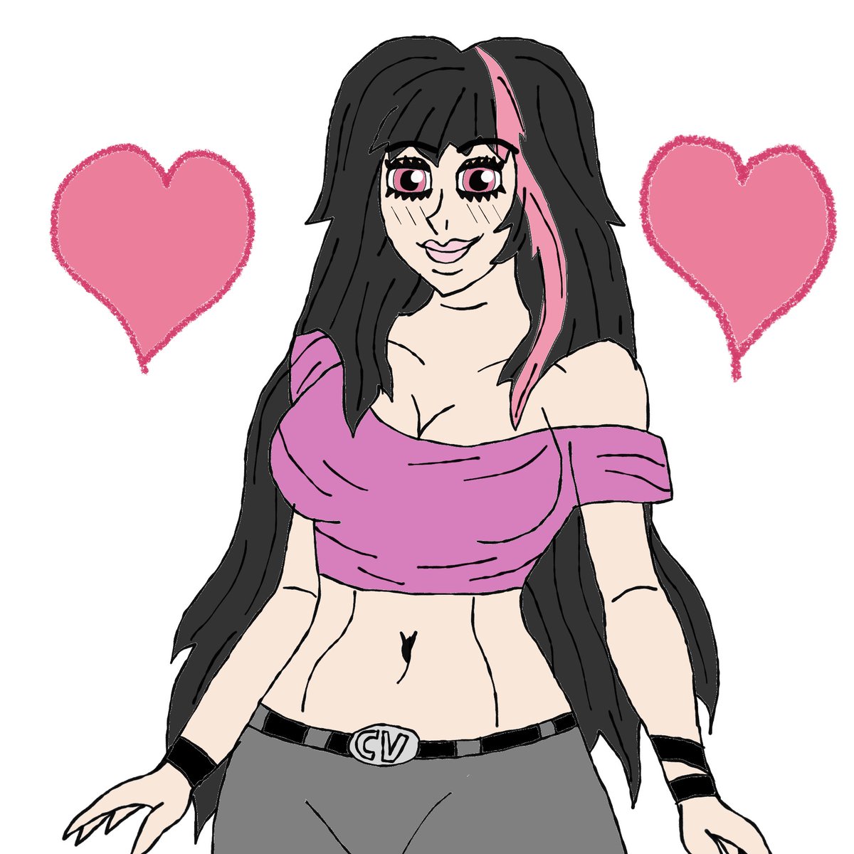 StegenJimmy's tweet photo. Yesterday @chadvancedraws did a fantastic drawing of my OC Sofia. So i wanted to return the favour by drawing his OC Vanessa🩷🩷🩷
#Fanart #ReturningtheFavour https://t.co/Q1cr5Q51aL