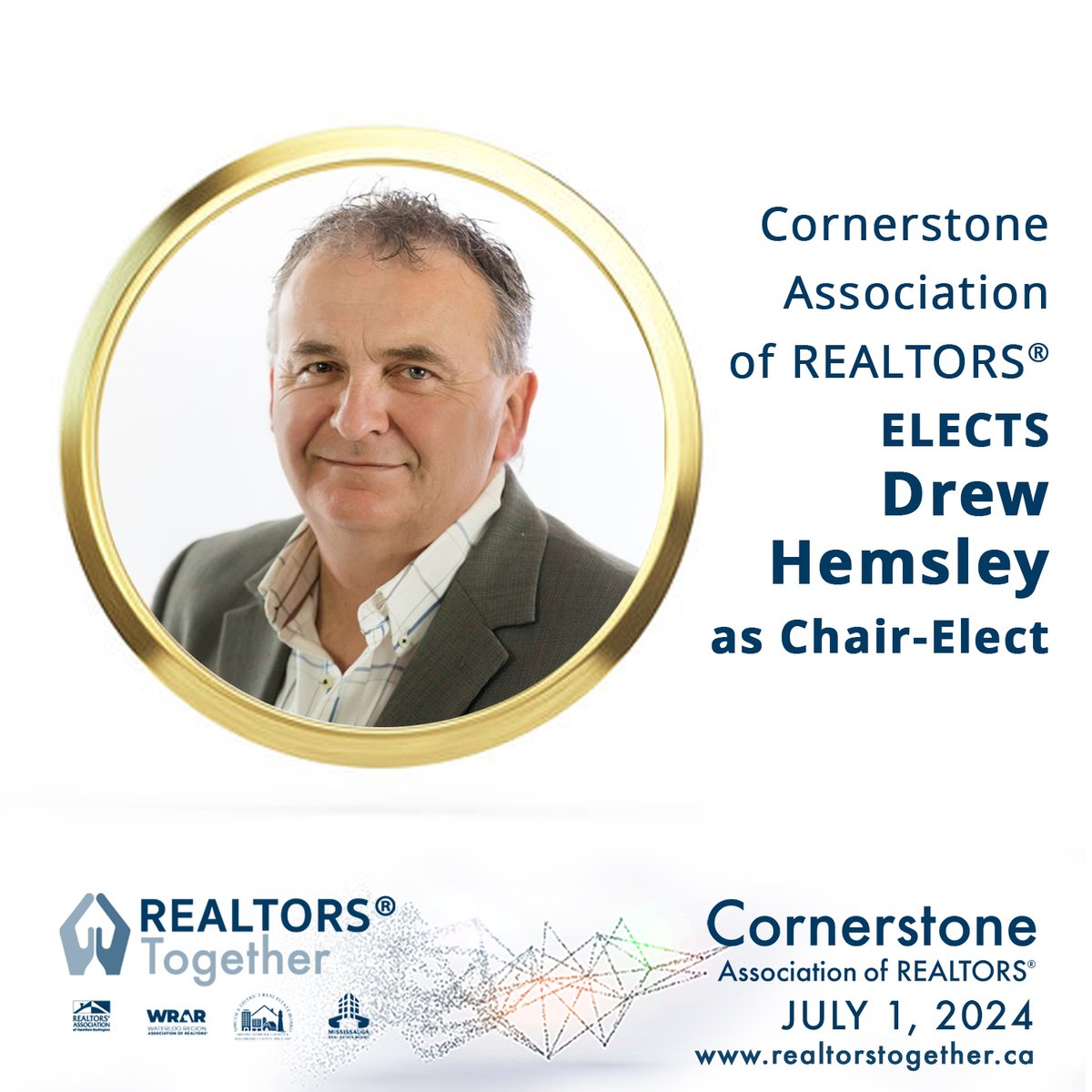 We're thrilled to announce Drew Hemsley as the Chair-Elect for the Cornerstone Association of REALTORS®!

Stay tuned for more updates on how Cornerstone is working to shape the future of real estate in your area!