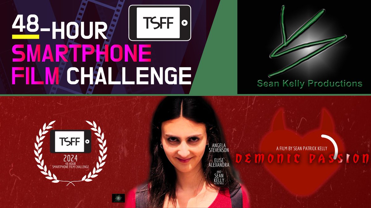 SPKellyProd's tweet photo. Come see our new short #DemonicPassion as part of the @smartphoneff 2024 48-hour Challenge Screening on June 15, 2024 at 3:30 PM. https://t.co/dWQ2CDJK9i https://t.co/A7BXkNgN6v