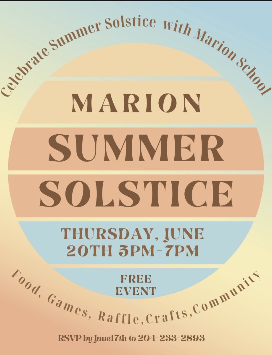 Please join us along with our family of schools, at Marion school’s summer solstice celebration!