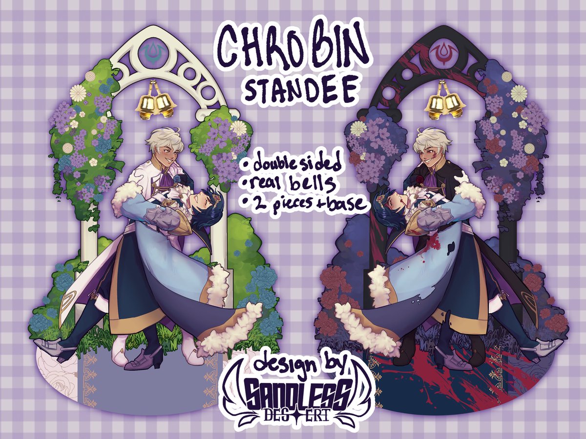 odetodistance's tweet photo. CHROBIN LOVERS RISE UP. NEW STANDEE DROPPING.
These will be available at Anime Expo and Ai-Kon🙏 Leftovers will be put up on my Ko-Fi.

why yes fire emblem awakening is like a decade old. no that wont stop me from fawning over robin and grima. https://t.co/RndxNlsAdY
