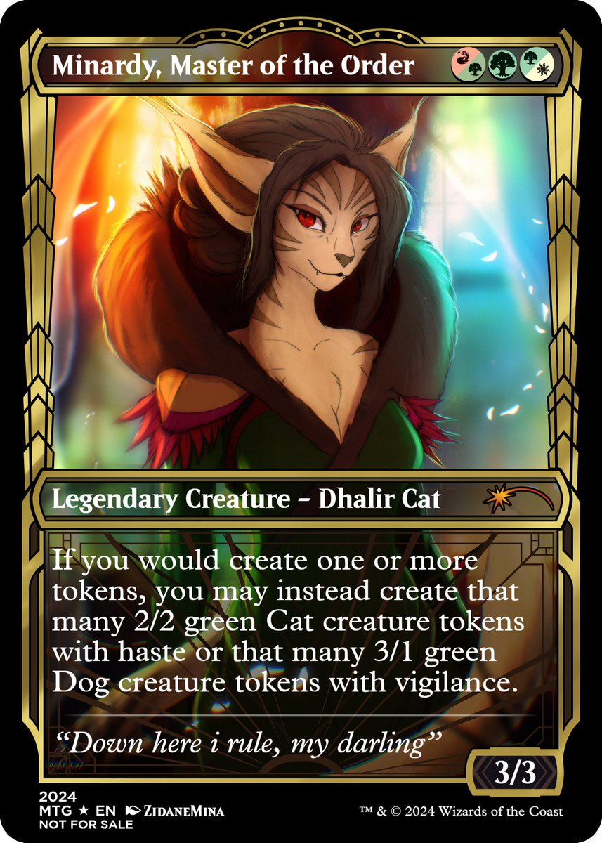 ZidaneMina's tweet photo. New MTG Proxie Cards Featuring my Art :3 

#MTG #MagicTheGathering #MTGProxies #MagicProxy #Proxy #ZidaneMina #Art #Furry #AnthroArt #AnthroFurry #TCG https://t.co/co11qtMeDo