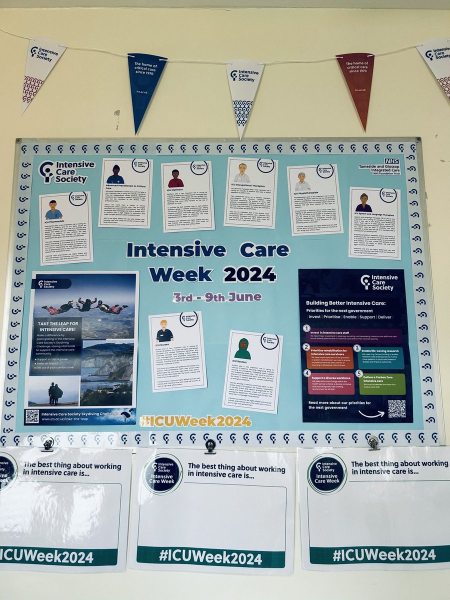 <a href="/Tghcritcare/">Critical Care TGH</a> have started the celebrations for #icuweek24 🙌🤩<a href="/ICS_updates/">Intensive Care Society 💙</a> <a href="/BACCNUK/">BACCN 💙</a> <a href="/m_dalston/">Marian Dalston</a> <a href="/laurab1088/">laura barton</a> <a href="/wendyhadfield/">Wendy Hadfield</a> @CLRichardson17 <a href="/maudy832/">Emma Rowley</a> <a href="/OliviaBillings4/">Olivia Billings</a> <a href="/JanetCordwell/">Janet cordwellharmer</a>