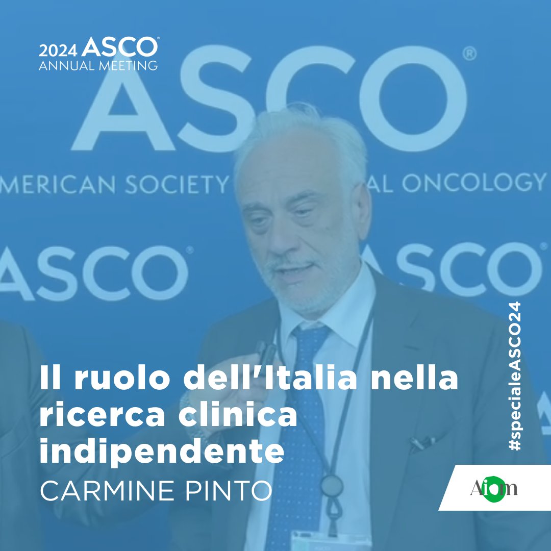 Il ruolo dell'Italia nella ricerca clinica indipendente, ne parliamo con Carmine Pinto su AIOM Tv: youtu.be/MI4kZQtSNd8?si… @ASCO #ASCO24