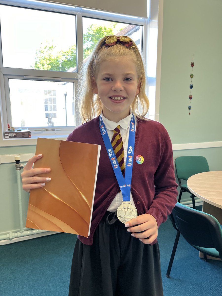 Wow! A medal for basketball and second place in running!! What great achievements 🤩🌟🤩 #goldenbook