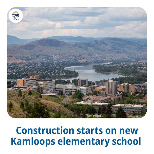 Congratulations <a href="/Kamloops_SD73/">Kamloops SD 73</a> on the groundbreaking for Sníne Elementary today! This new, modern school will bring 485 seats to the fast-growing city of Kamloops. #BCed

news.gov.bc.ca/releases/2024E…