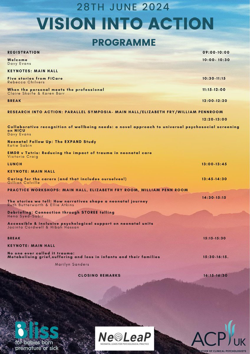 🥁 See below for the full programme now released 👇 

A range of amazing topics which is set to provide much food for thought. We cannot wait to welcome those who can join on the 28th June in Birmingham.