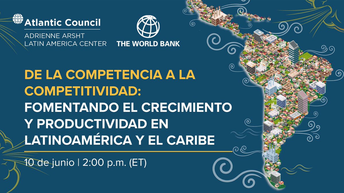 Para liberar todo el potencial de la competencia en #AmLat, las empresas deben estar preparadas para competir. Esto implica mejorar sus capacidades e invertir en nuevas tecnologías. 

Comparte tus preguntas y participa en nuestro evento #Perspectivas2024: wrld.bg/Ttjl50S5TU7
