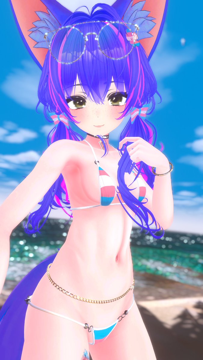 Happy Tummy Tuesday and Pride Month ~ 
Had a great day at the beach with the bean. <a href="/EmindaMeri/">EmindaMeri🏳️‍⚧️</a> 

We took so many photos there is more to come~