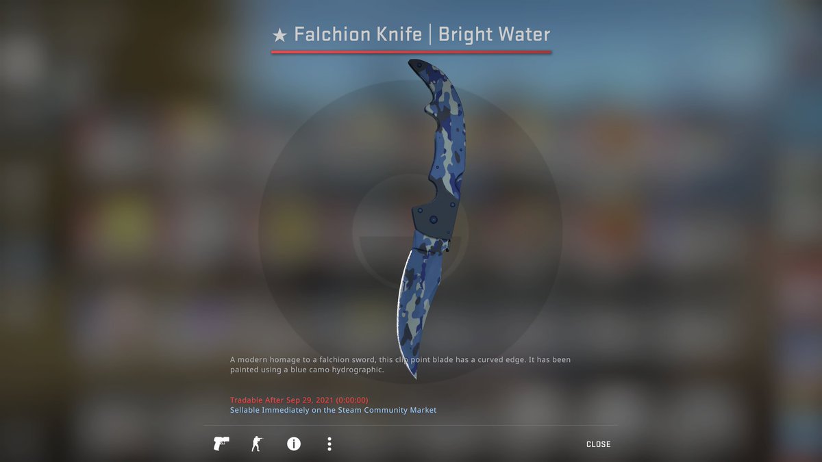 CSGOhistories's tweet photo. ▫️FALCHION KNIFE | BRIGHT WATER GIVEAWAY▫️

✅Follow @chickendotgg and @CSGOhistories
✅RT and Tag a friend!
✅ Check out https://t.co/II99PIxLaM

Rolls in 7 days! https://t.co/oJidON20t9