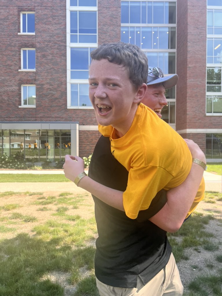 BoilerVetCamp's tweet photo. Mess with the bull you get the horns with the head counselor. Bob from #teampig got picked up #havingtoomuchfun https://t.co/OU9JWWqUd2