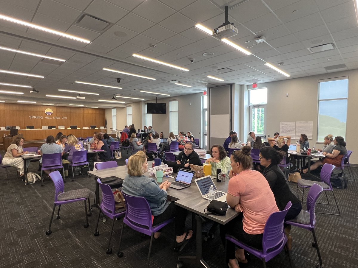 SHSchools's tweet photo. Principals, school teams, and district leadership doing a deep dive into classroom strategies and exploring the tools available to assess #StudentSuccess and foster a #SupportiveEnvironment Making a greater impact as we #LeadtheWay➡️ in 2024-25.
#SpringHillSchools
#Lead230 https://t.co/ZdBZktxQr6