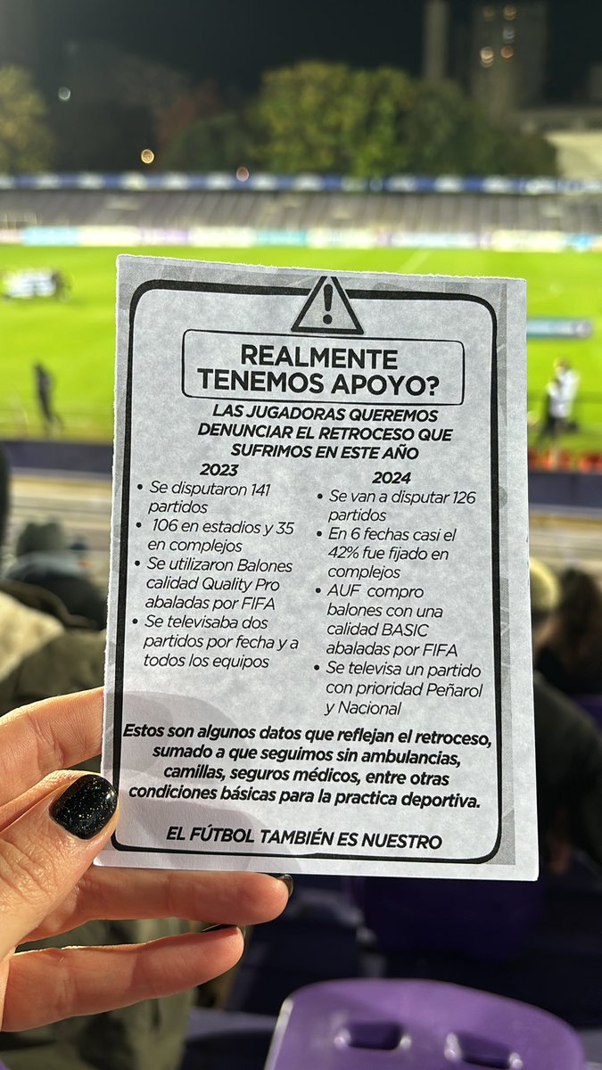 Lo que las jugadoras reparten en el Franzini.