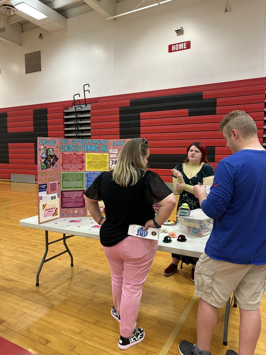 Kayla asked the question: should the government regulate gender affirming care? #sealofcivicreadinessnight2024 📚🇺🇸