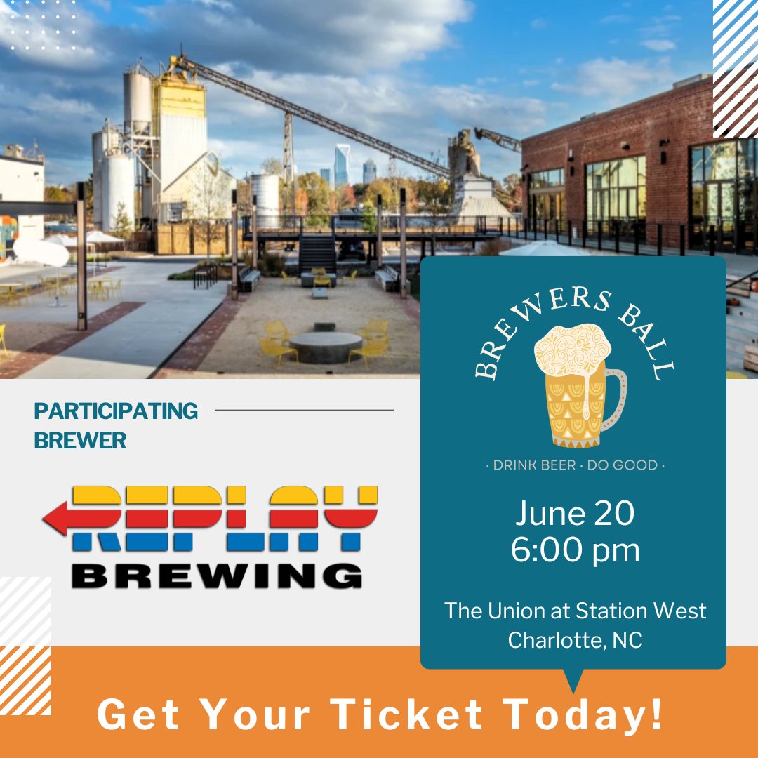 Our brewery list is leveling up with <a href="/ReplayBrewing/">Replay Brewing</a> ! They are located in Fort Mill, SC and known for their retro gaming atmosphere. We are so excited that they are joining us in the fight to end homelessness.
Thursday, June 20th, 6:00PM-9:00PM at The Union at Station West