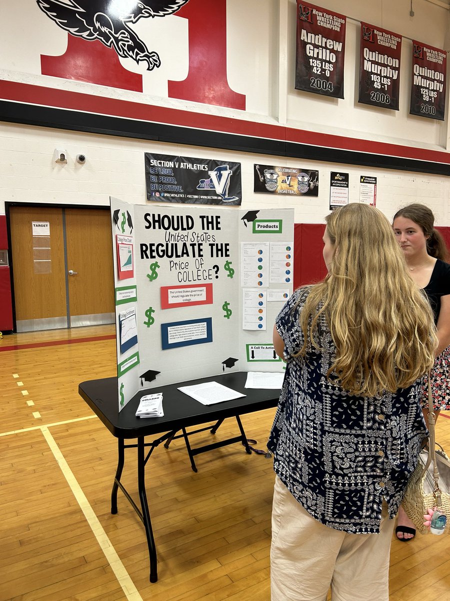 Layne asked the question: should the United States government regulate the price of college? #sealofcivicreadinessnight2024 📚🇺🇸