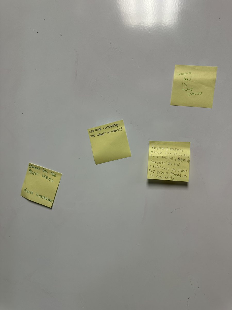Today at AP boot camp we talked all about migration and then played push and pull factor Risk. We wrapped it all up with the post-it DOL.