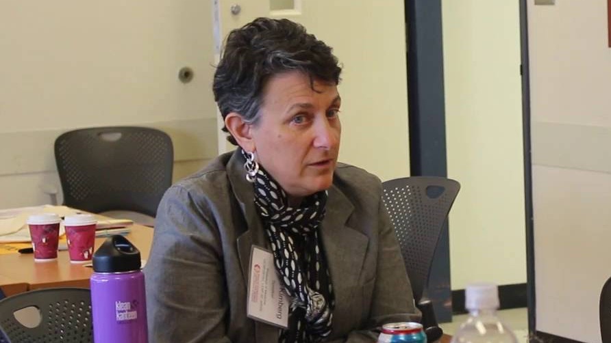Remember Leigh Kimberg, Professor of Medicine at <a href="/UCSF/">UC San Francisco</a>, who claimed journalists lied about the mass rapes of 10/7?

Today she was encouraging others to overthrow the Israel Consulate.