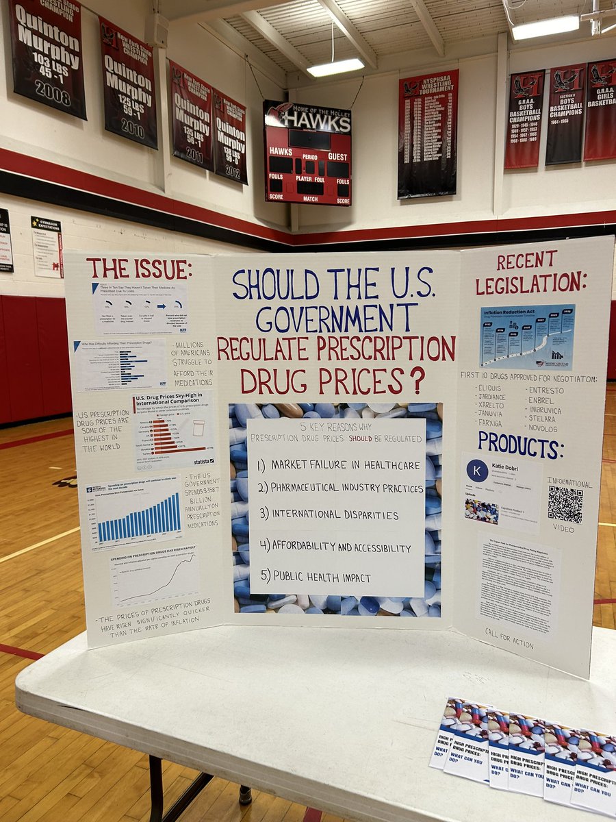 Caitlyn looked into the possibility of the US government regulating the prices of prescription drugs 💊 #sealofcivicreadinessnight2024 📚🇺🇸