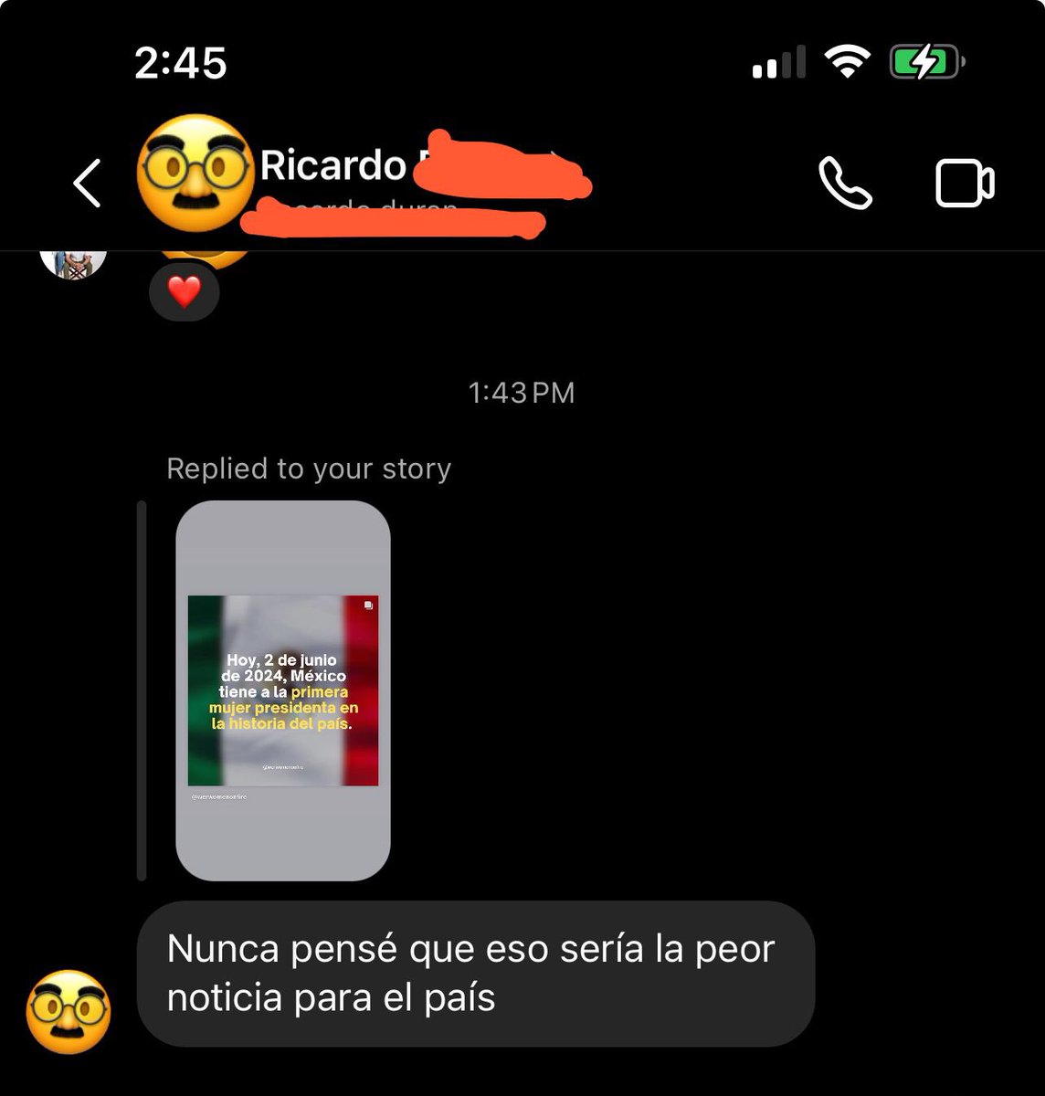 marudelrio's tweet photo. Subí un post de women on fire, que dice que haya quedado la que haya quedado, se hizo historia en México por una primera presidenta mujer….y no falta el onvre 🤦🏽‍♀️ https://t.co/ATzgI43vJV
