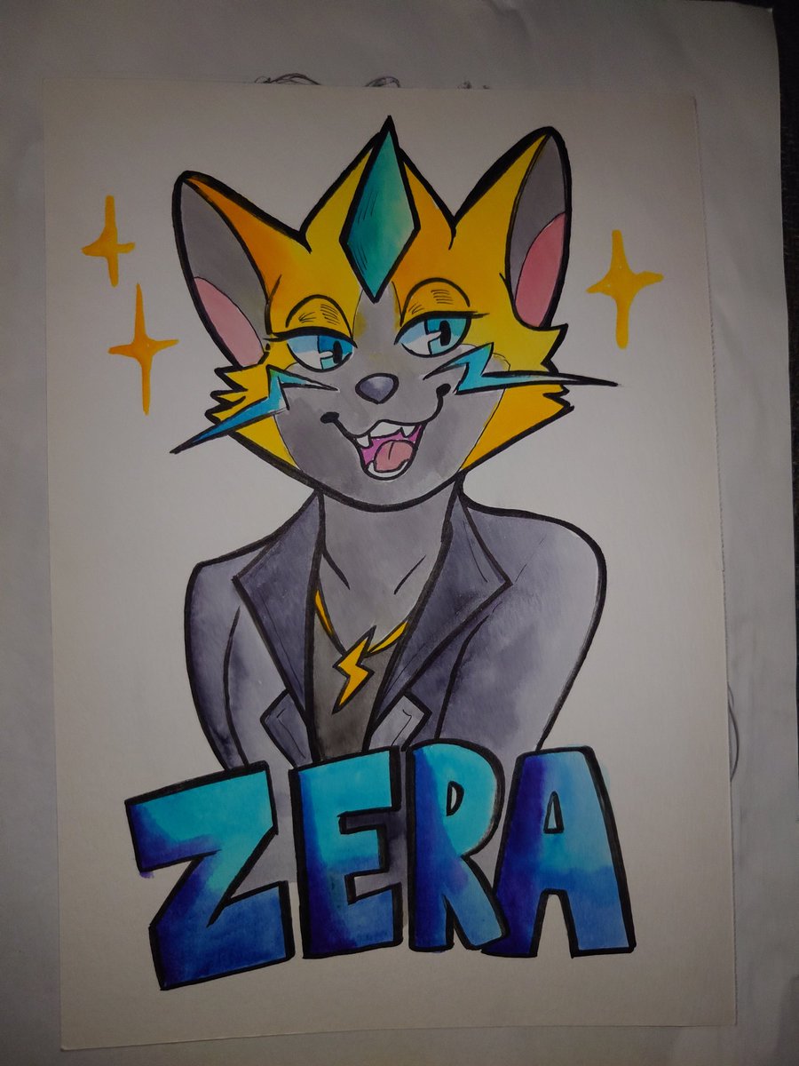 BraixFire's tweet photo. Amazing art of my oc Zera, done by @HamburgerBasket while at #Furlandia #Furlandia2024!! I'm amazed at how this turned out!! https://t.co/Szx7f3xyZt