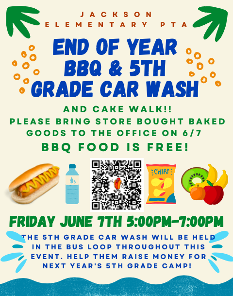 JacksonElemPTA's tweet photo. We need YOUR help at the BBQ this Friday!!
https://t.co/cwEJwot9XA https://t.co/0b3RSHmZ90