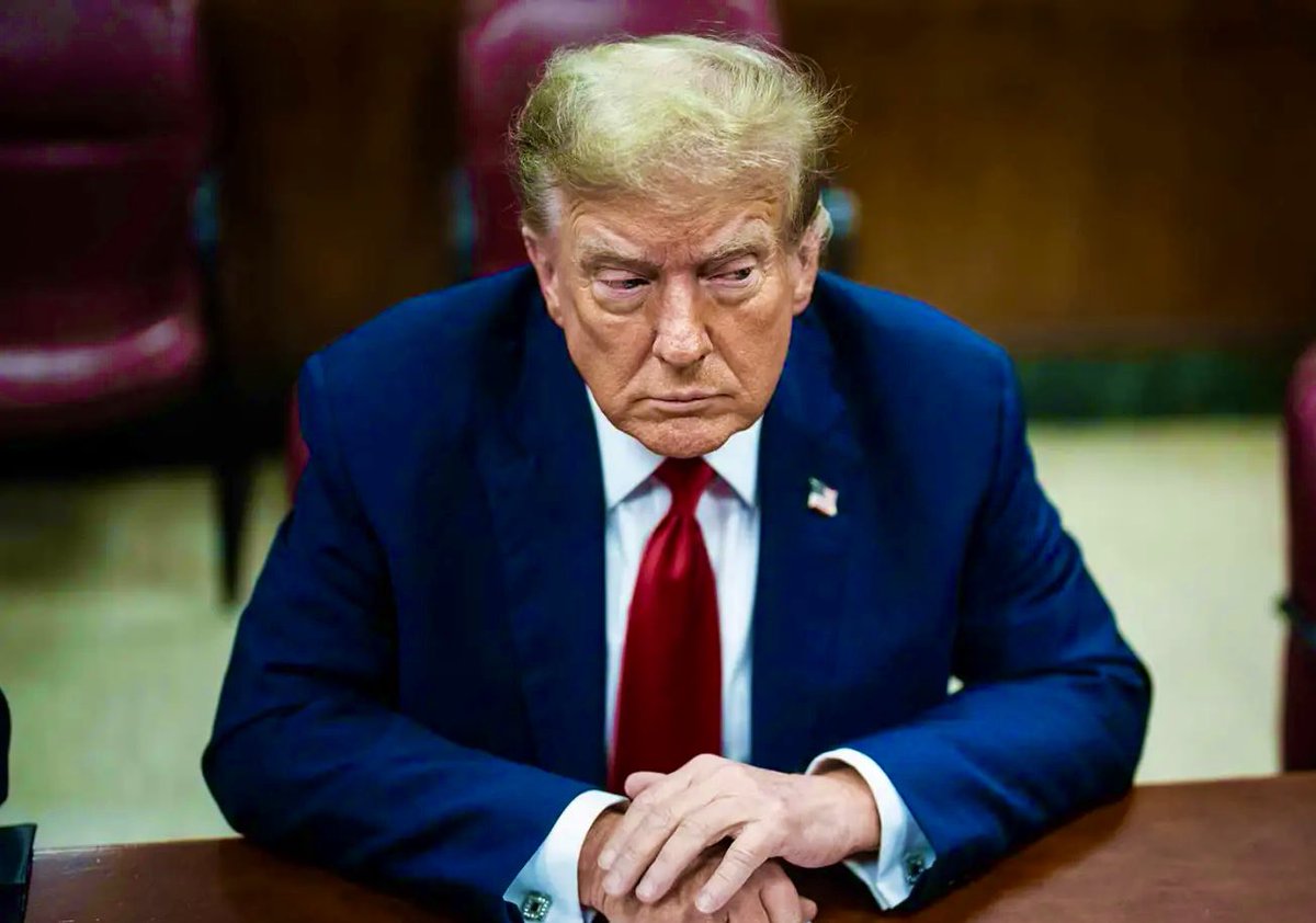 harryjsisson's tweet photo. Donald Trump is a convicted felon. MAGA doesn’t like when you call him that, but it’s the truth. https://t.co/3vA12KCAnE
