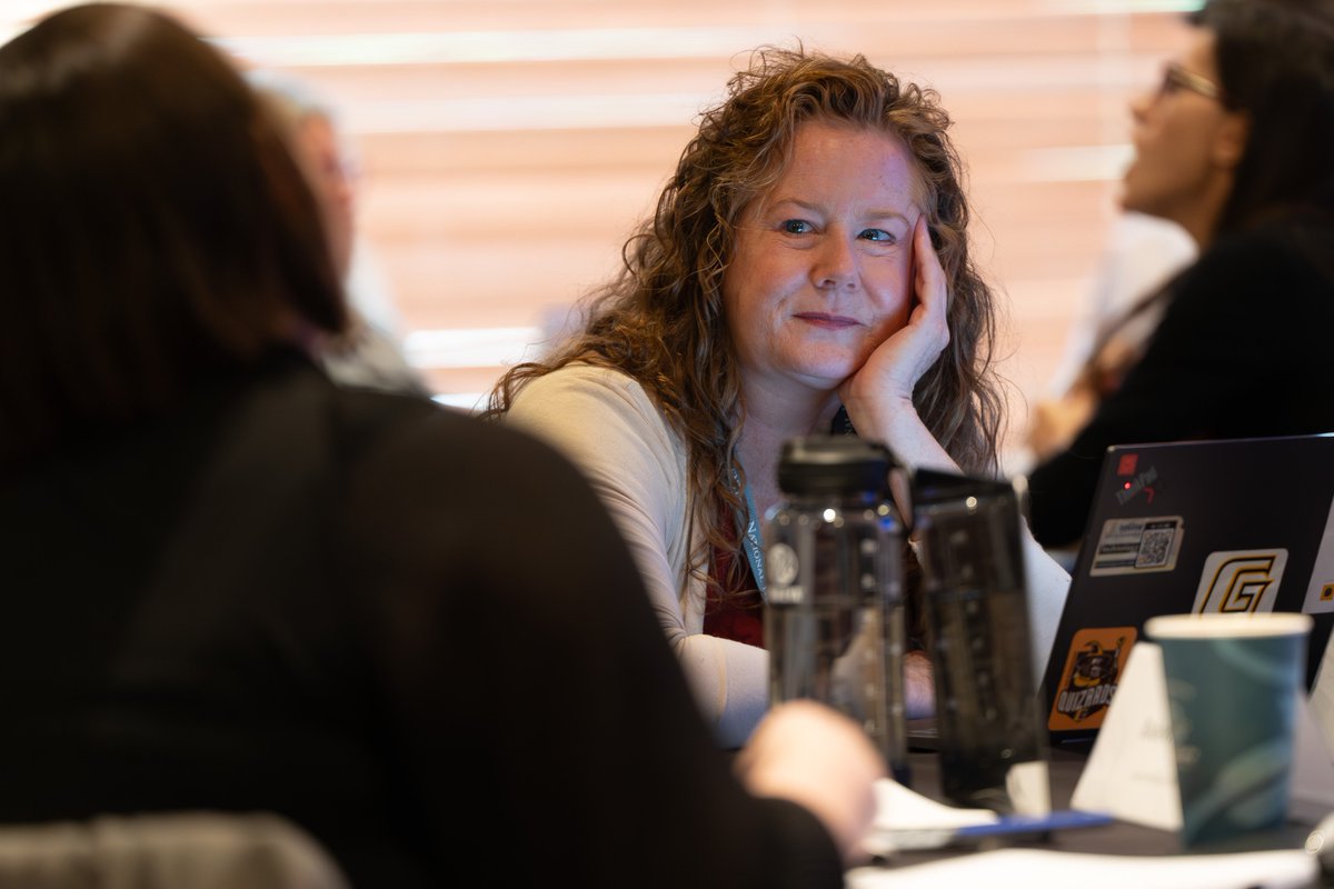 KUHallCenter's tweet photo. This summer's AI and Digital Literacy Institute kicked off this morning at KU's Hall Center for the Humanities.  For the rest of the week, participants will explore how to teach writing, research, and critical inquiry in the face of developing generative AI technology. https://t.co/SHaAWsjDDm