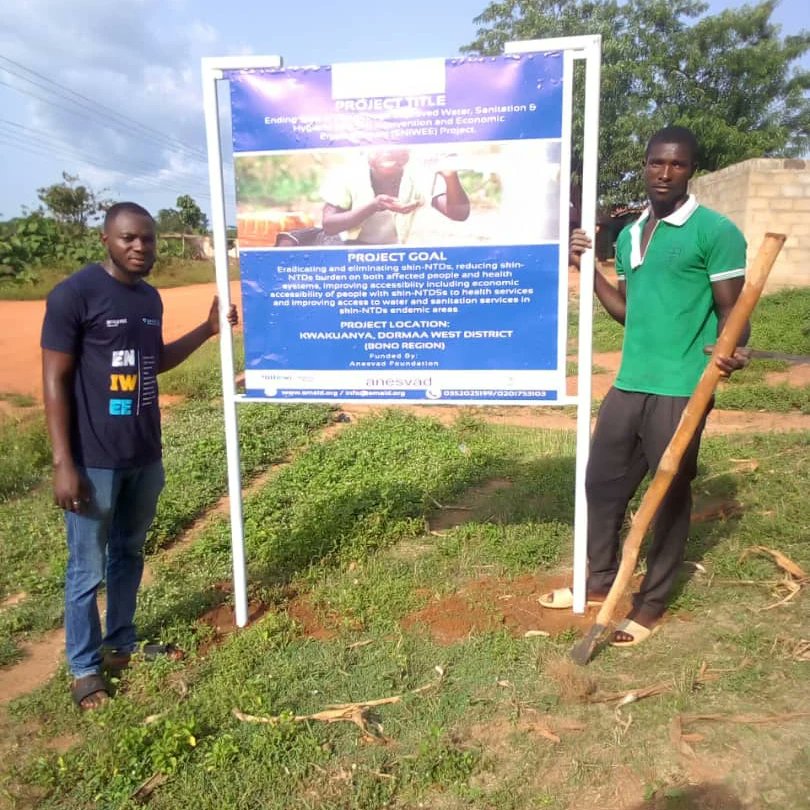 officsmaid_intl's tweet photo. As part of the efforts to ensure visibility of the Anesvad Funded NTDs Project @Anesvad which is being implemented by SMAid International in the Bono Region of Ghana, Project Bill Boards have been mounted in the ten Project Communities in the five Project Districts.#SMAid https://t.co/HzWZlHiJYr