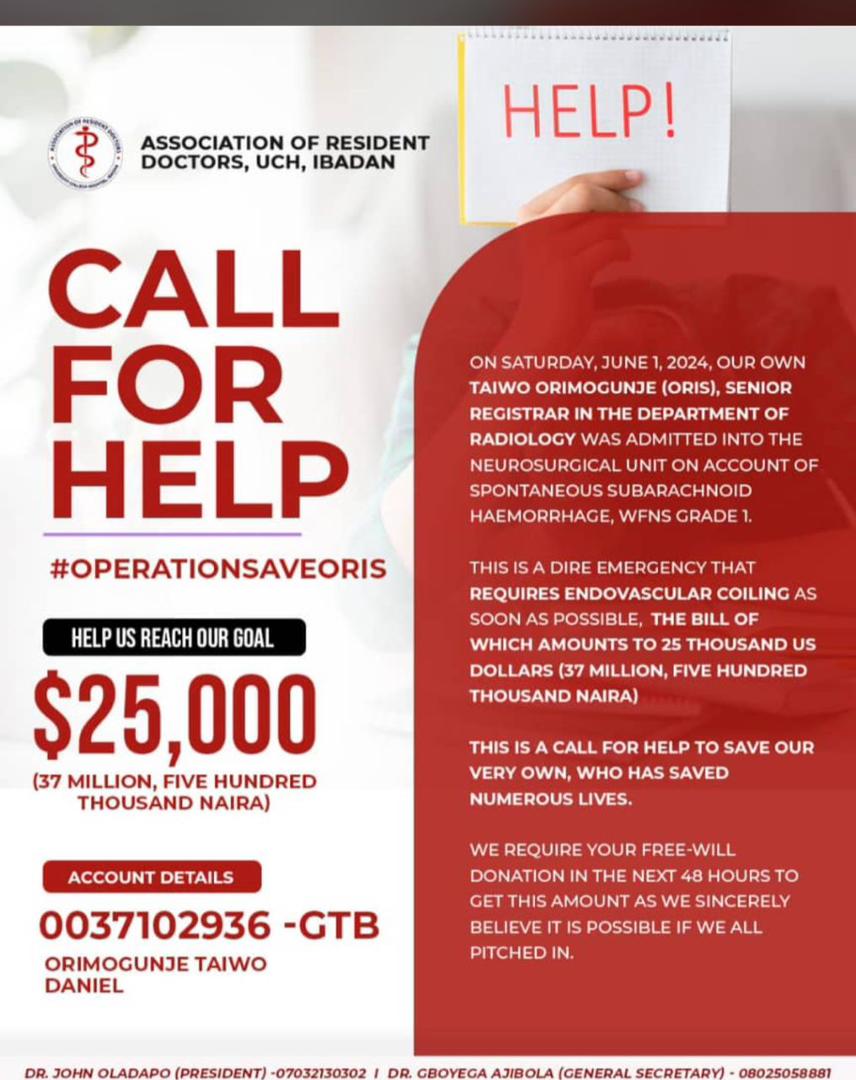 OyinAwoyemi's tweet photo. Good Evening , Everyone. 
Please Help save our Doctor. 🥺🙏

Your reposts and likes will go a long way, please. https://t.co/rOHRvidlIT