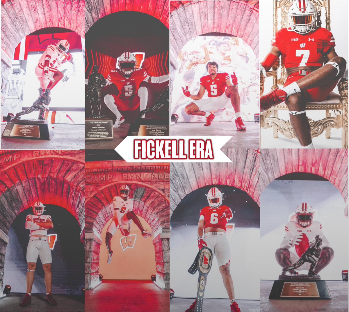 badgerszone's tweet photo. Official Visit Pic differences between Chryst and Fickell. No shot at Chryst here, was a tremendous HC. Fickell putting on the 🔥🔥🔥. 
-
#Badgers https://t.co/PXvKjz9PQg