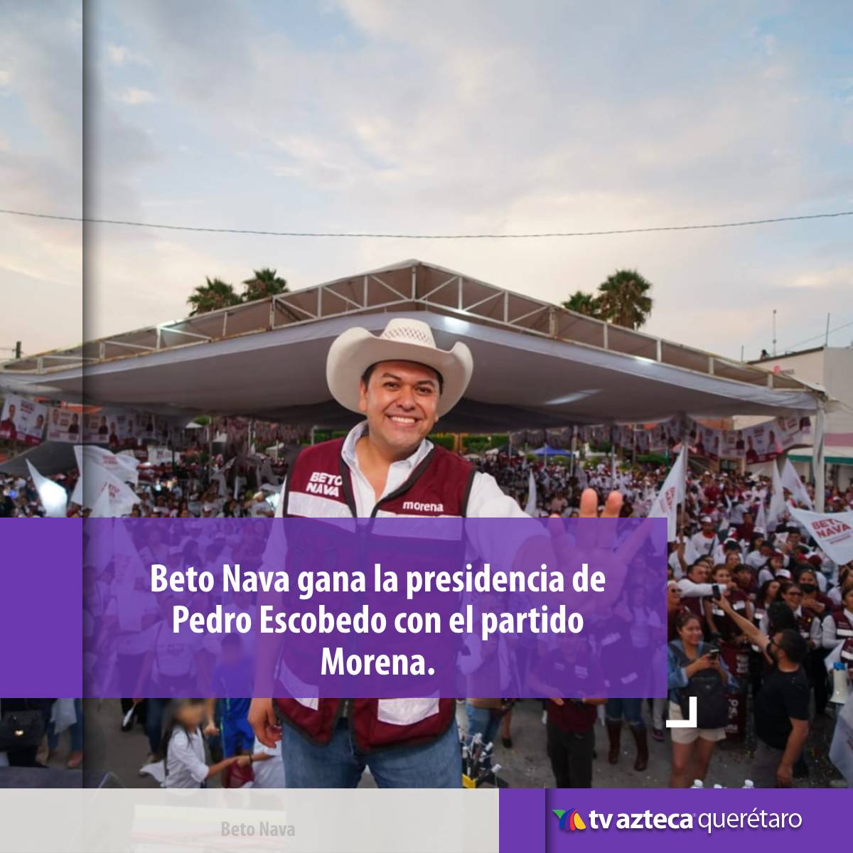 El candidato Juan Alberto Nava Cruz fue el ganador con el 37.16% de votos a su favor, con un total de 12, 144 votos será el nuevo presidente de #PedroEscobedo.

#TvAztecaQuerétaro #Elecciones2024 #EleccionesQuerétaro